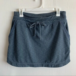 Athleta Techie Terry Skirt Heather Blue